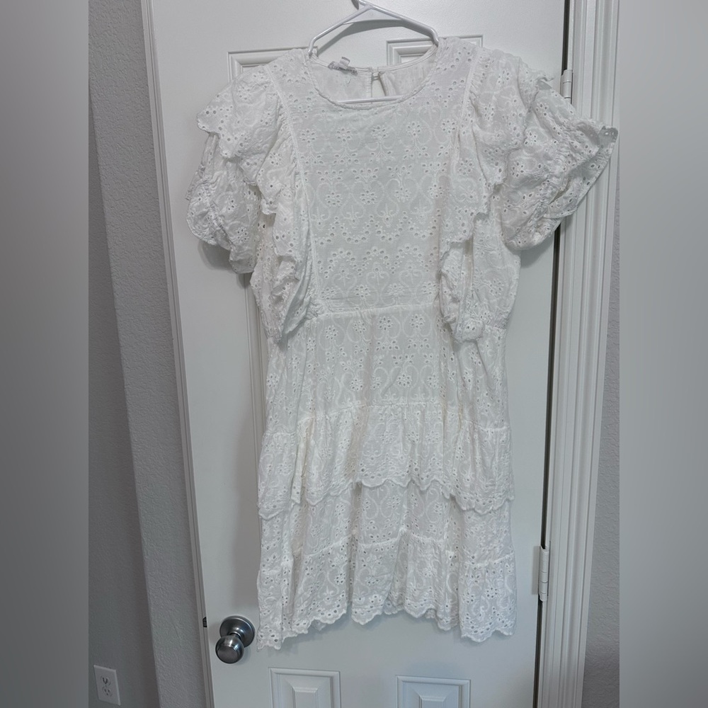 AnnieWear White Eyelet Dress